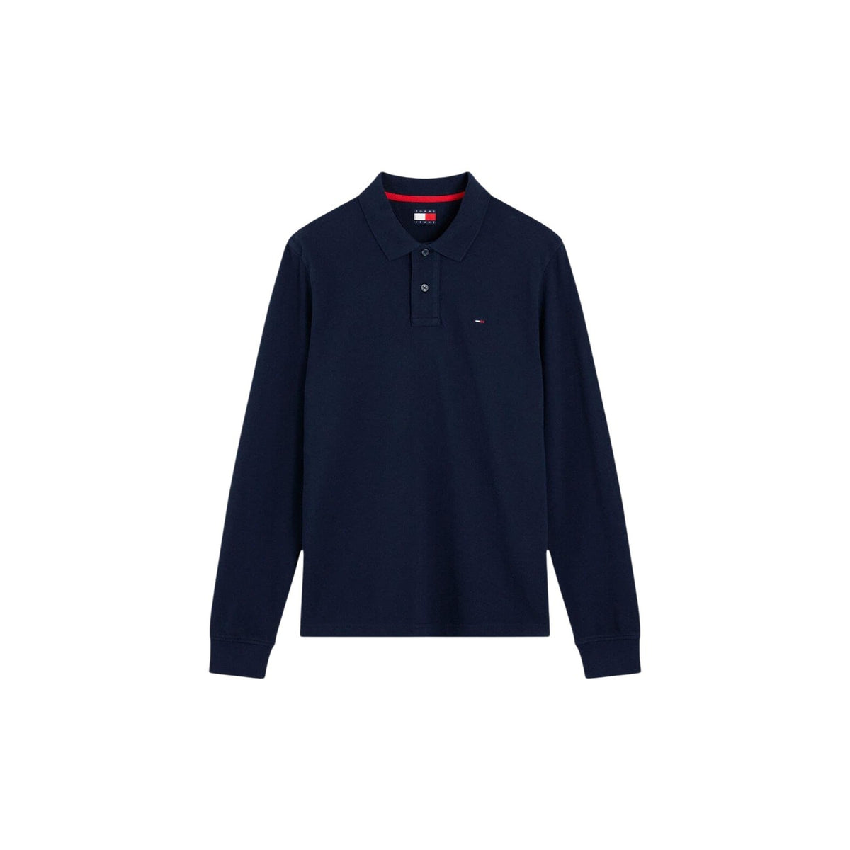 Tommy Jeans — Polo bleu en coton bio homme — vue 2