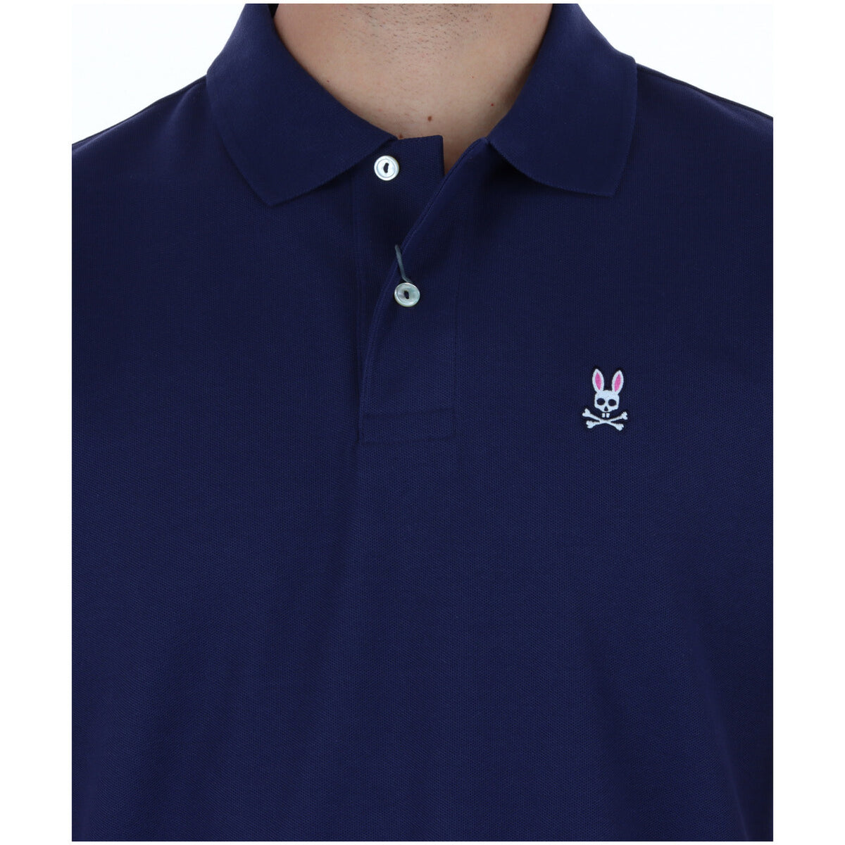 Psycho Bunny — Polo B6K001CRPC bleu homme — vue 4