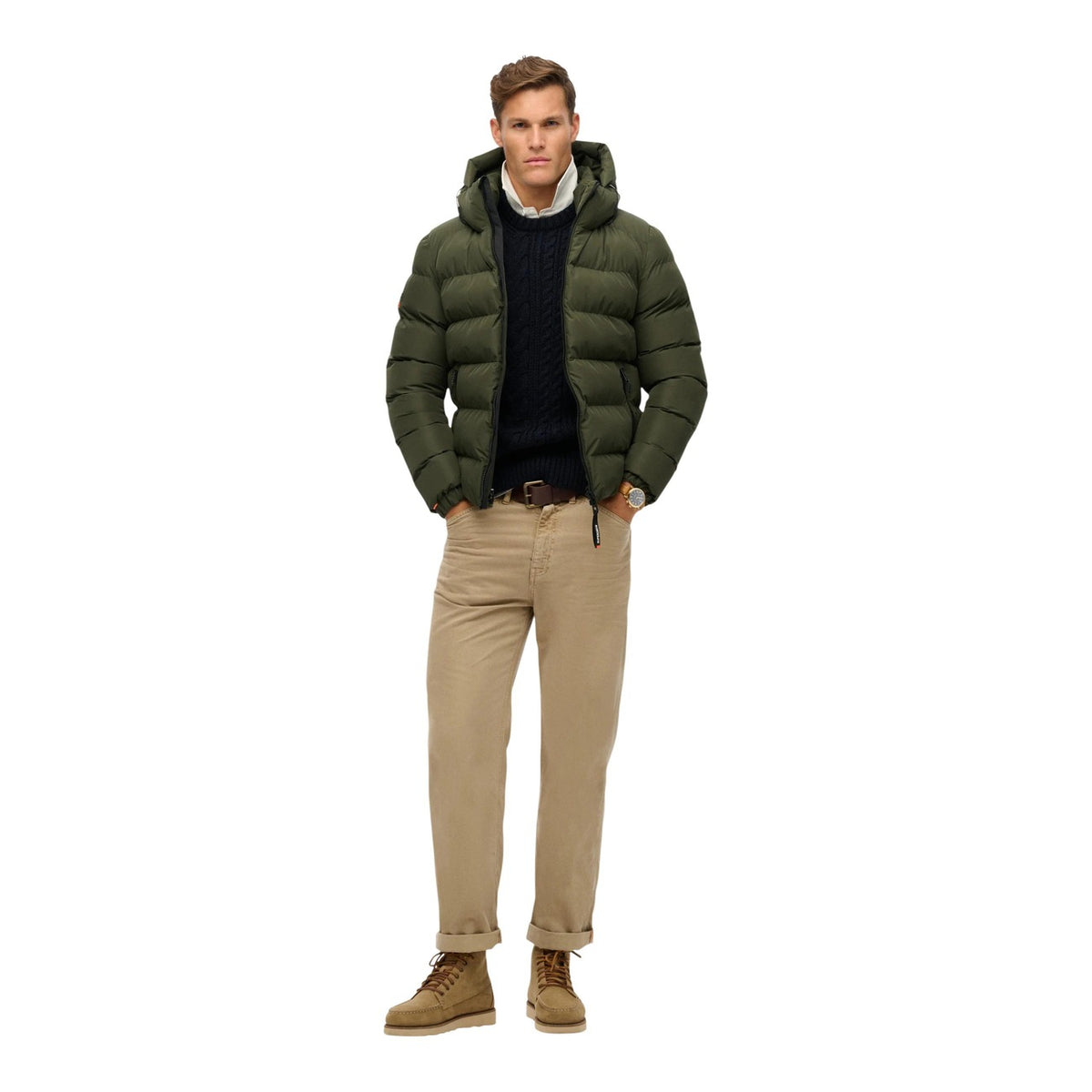 Superdry — Hooded Sports Puffer-jas voor heren — afbeelding 3