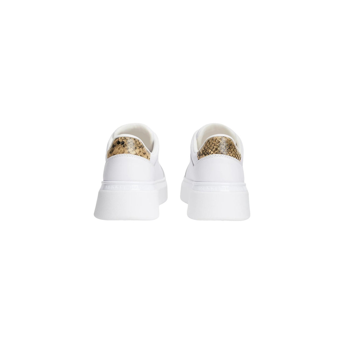 Tommy Hilfiger — Women’s white leather sneakers — view 4