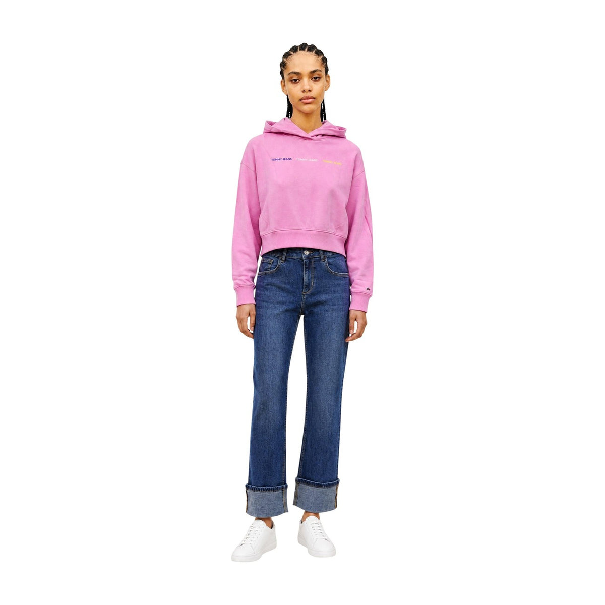 Tommy Jeans — Roze hoodie voor dames — afbeelding 2