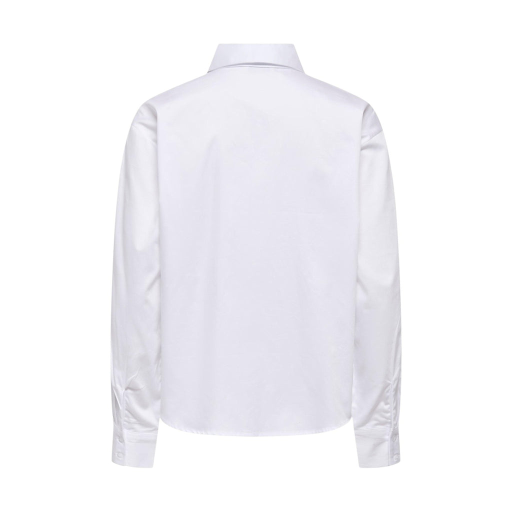 Jacqueline de Yong — Shirt 15363065 round neck white woman — view 4