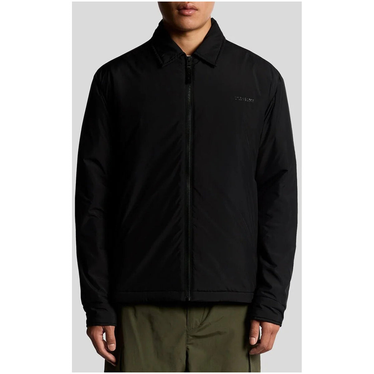 Lyle & Scott — Veste zippée noire homme