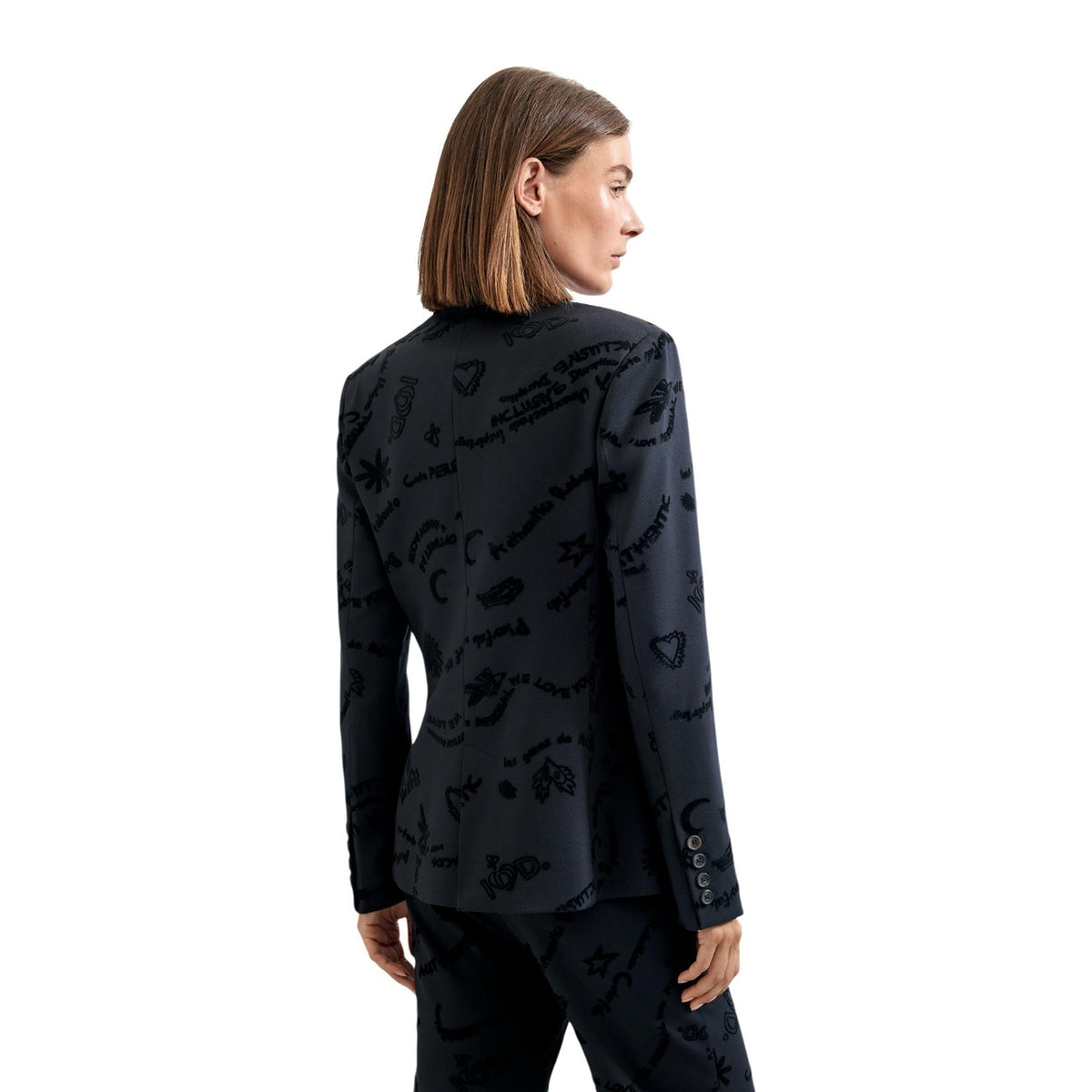 Desigual — Women’s black Dora blazer — view 4