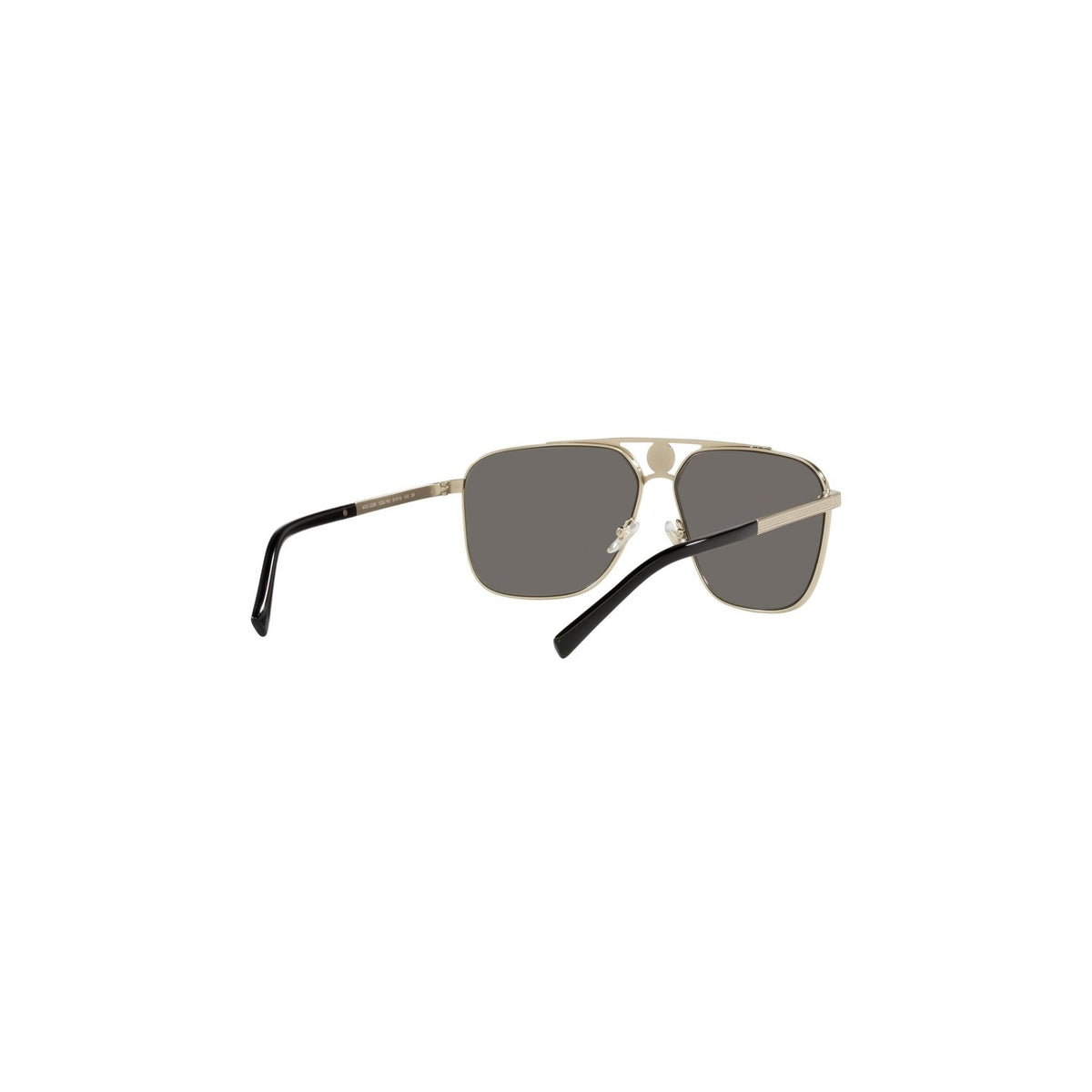 Versace — Lunettes de soleil rectangulaires en acétate gris homme — vue 4