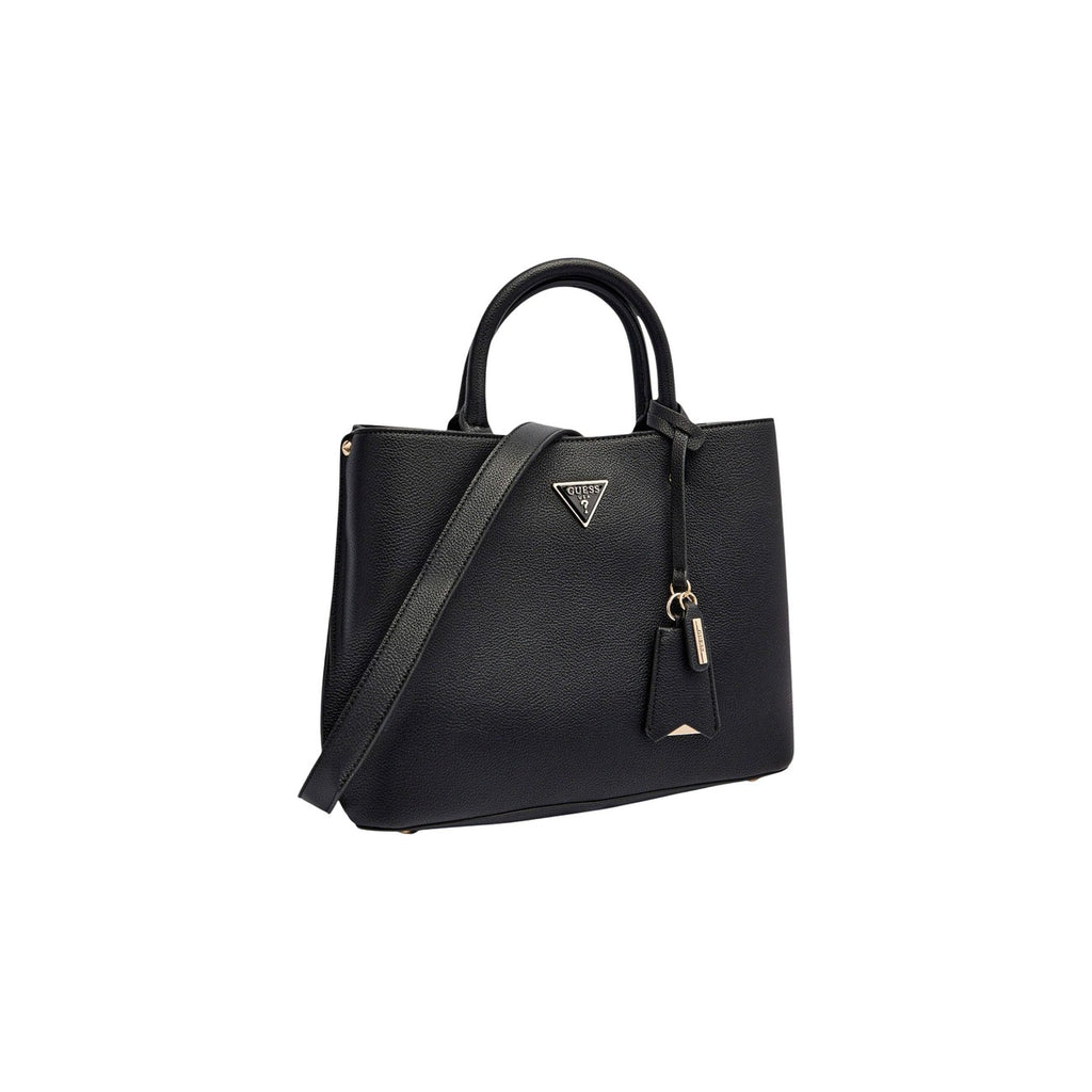 Guess — tas Meridian II Girlfriend Satchel voor dames - kleur zwart — afbeelding 2