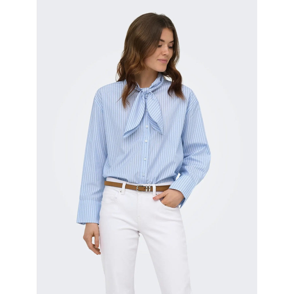 Only — Hemd Art.-Nr. 15386059 blau hell für Damen — Ansicht 3