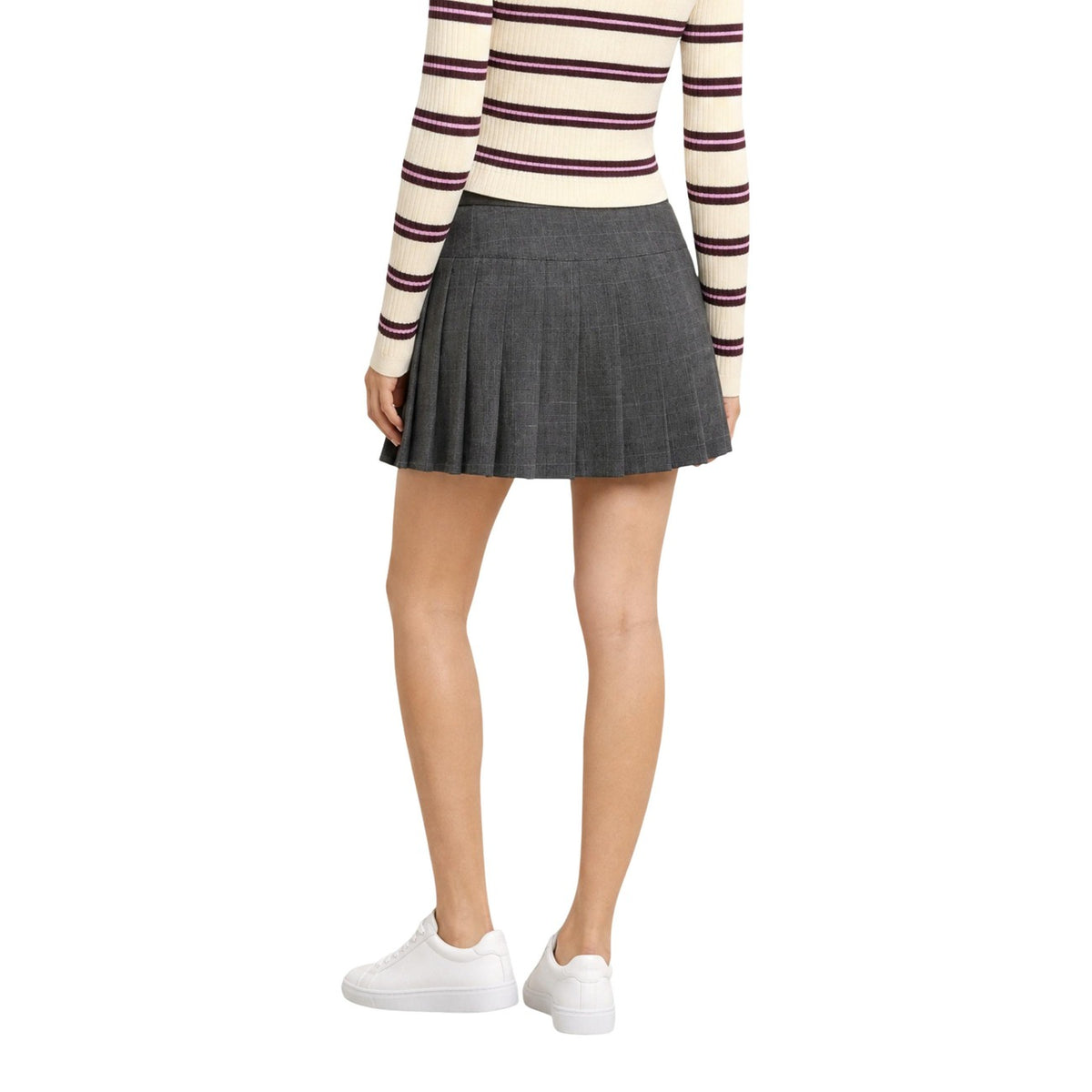 Only — ONLENIA gray checked skort for women — view 4