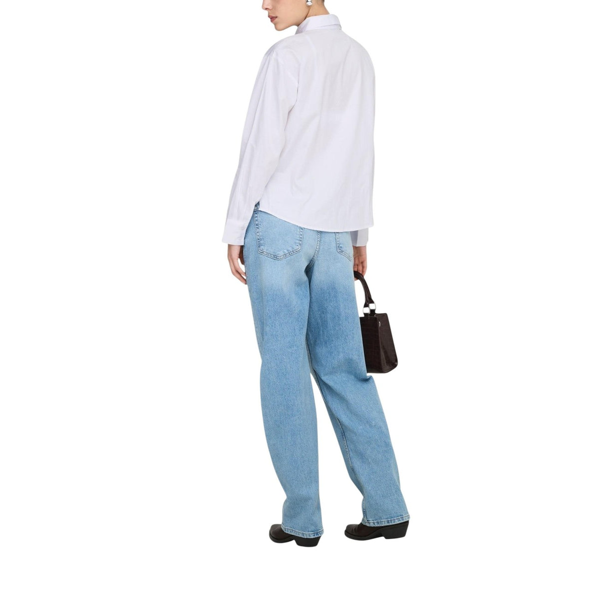 Jacqueline de Yong — Shirt 15363065 round neck white woman — view 2