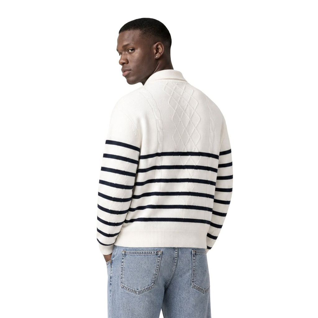 Tommy Jeans — weißes Sweatshirt für Herren — Ansicht 4