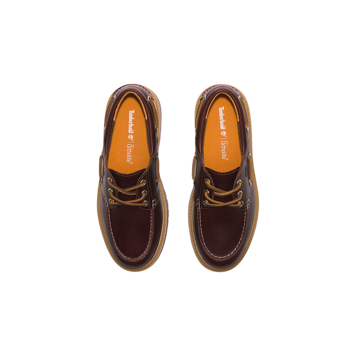 Timberland — Derbies réf. TB0A2QDM en cuir bordeaux femme — vue 4