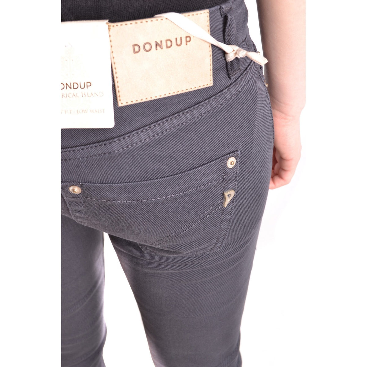 Dondup — Jean stretch gris femme — vue 5