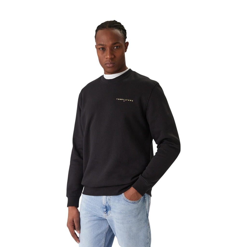 Tommy Jeans — Sweat noir col rond homme
