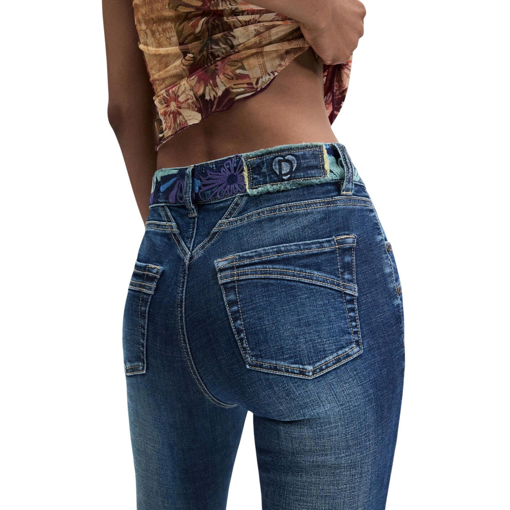 Desigual — Women's blue Hipbel denim jeans — view 4