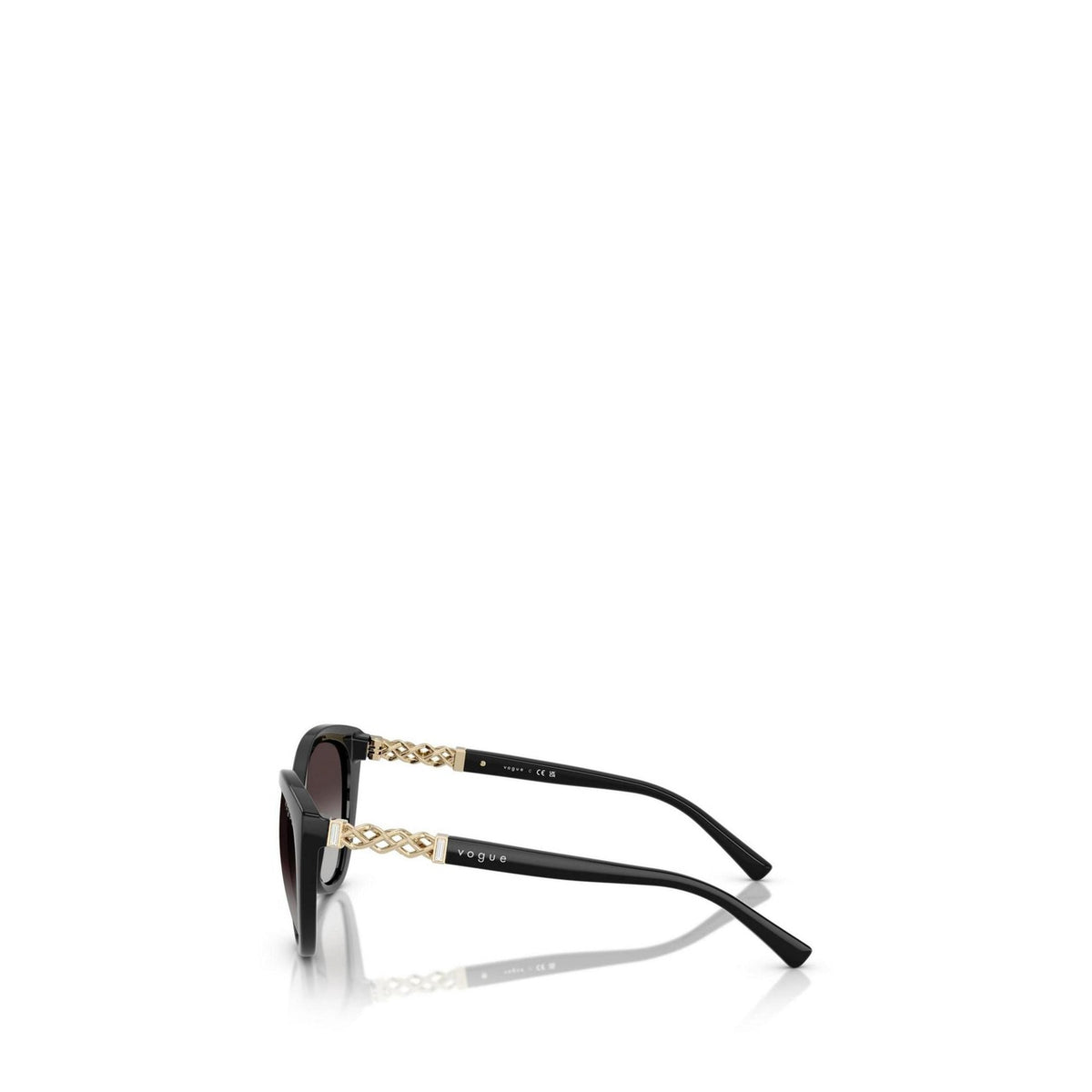 Vogue Eyewear — Women's 53mm Black Cat-Eye Sunglasses — view 5