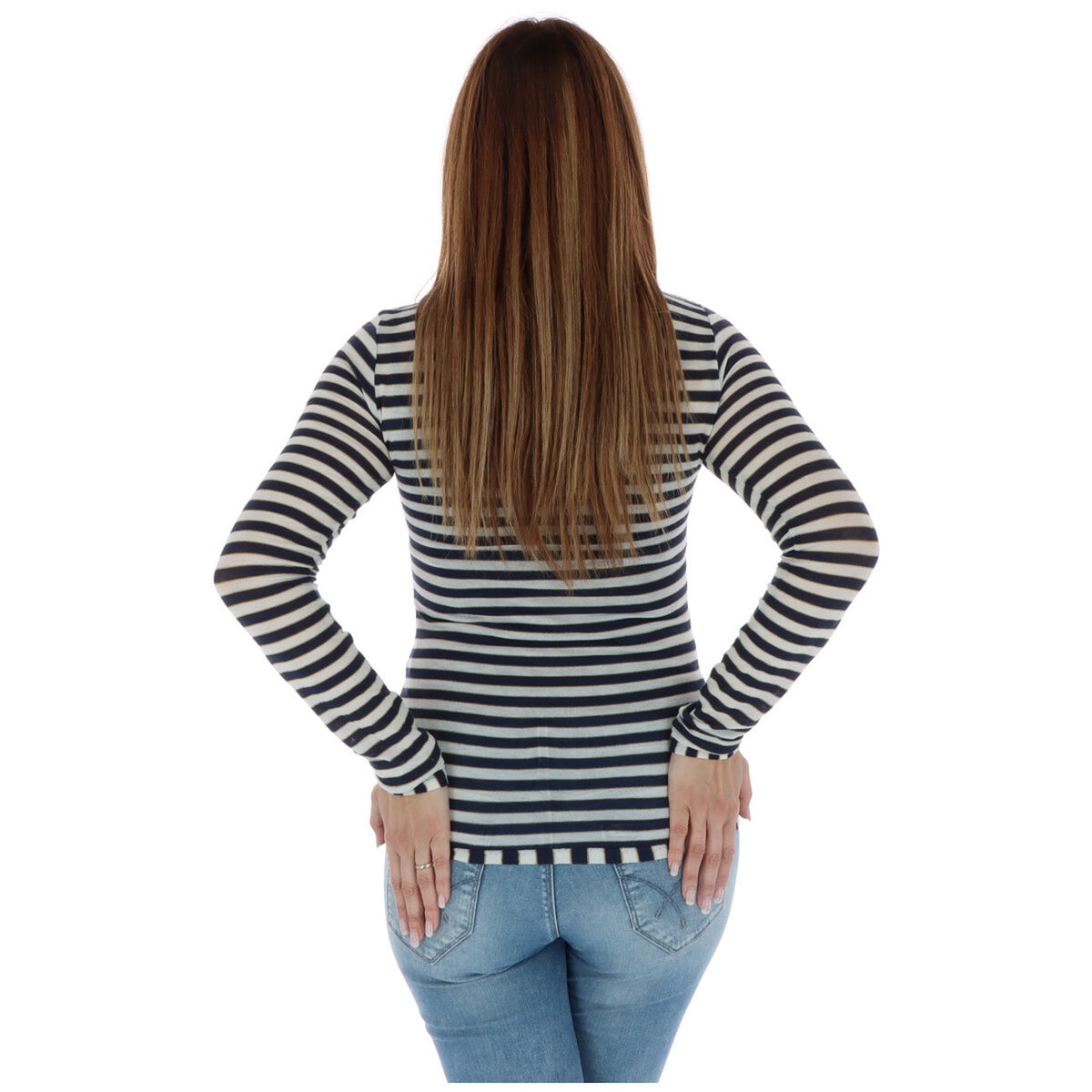 Pinko — Pulls 1g15dx 8166 bleu femme — vue 3