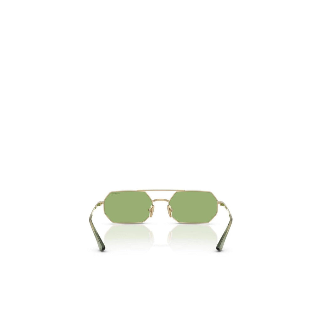 Vogue Eyewear — Women's geometric gold metal sunglasses — view 4