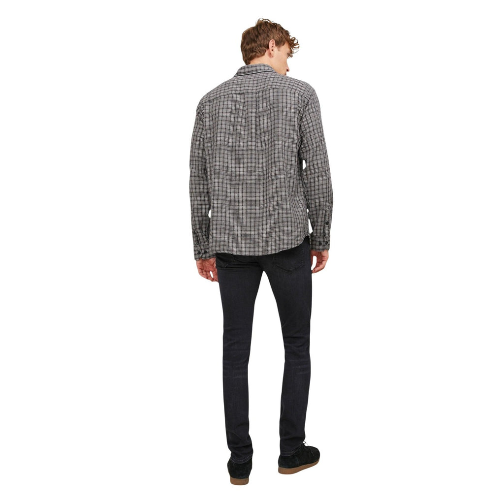 Jack & Jones — Men's black JJIGLENN JJICON slim jeans — view 3