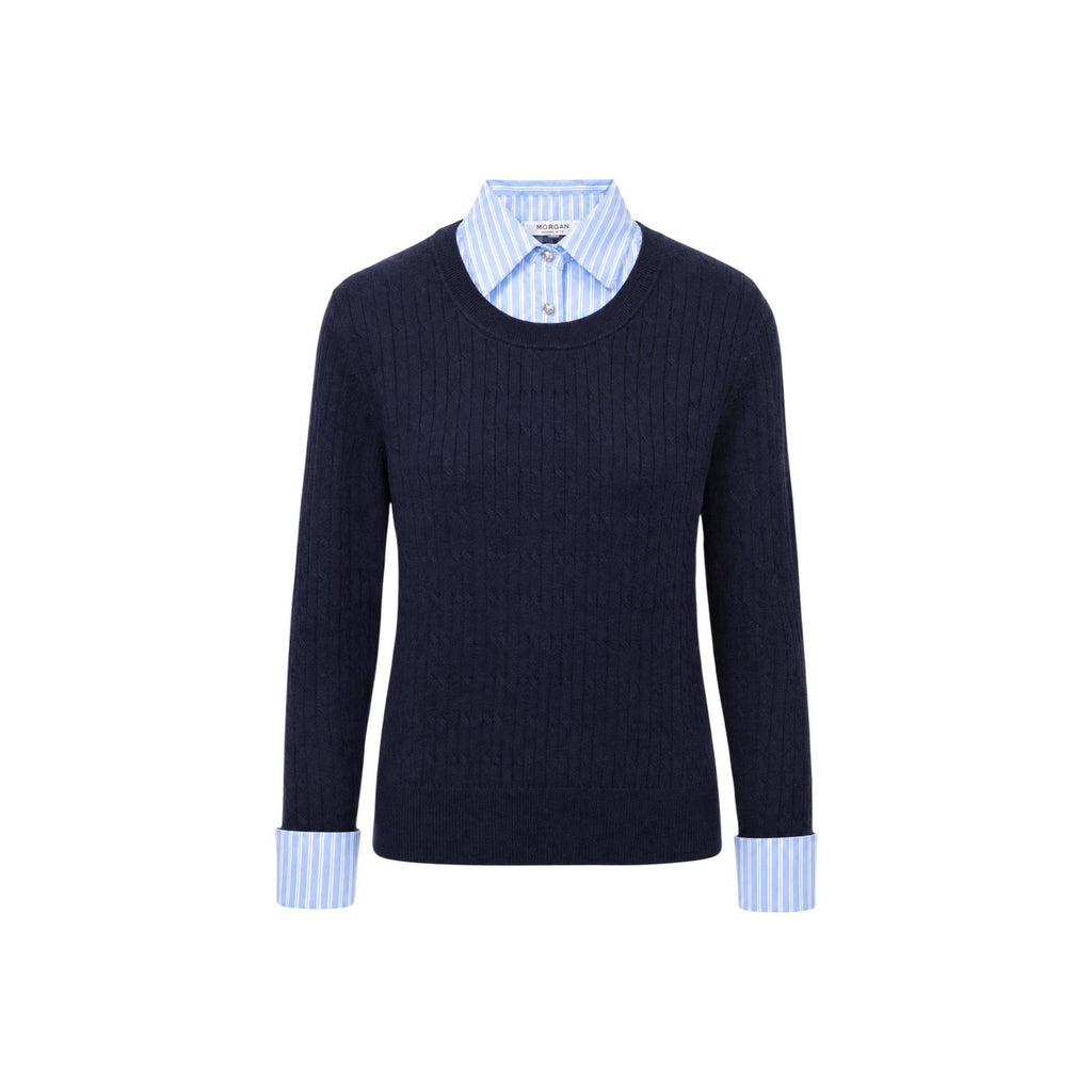 Morgan — Women’s blue sweater — view 4