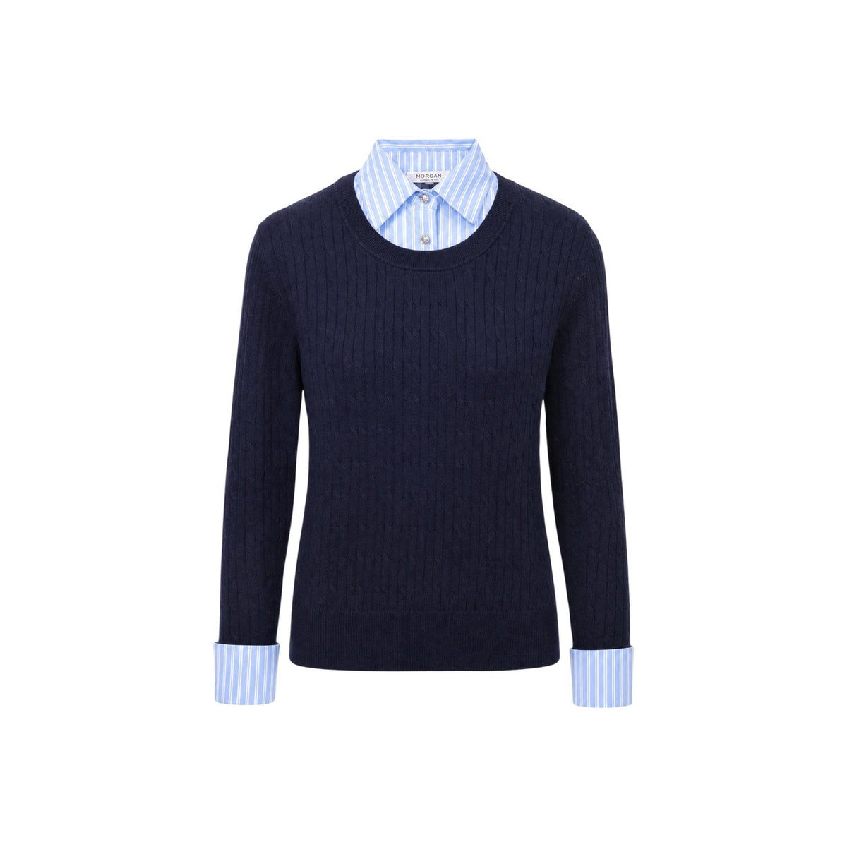 Morgan — Women’s blue sweater — view 4
