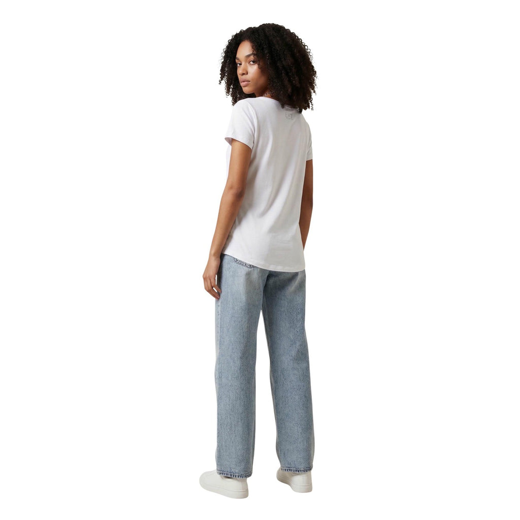 EA7 — T-shirt blanc femme — 7W000978 AF10373 — vue 4