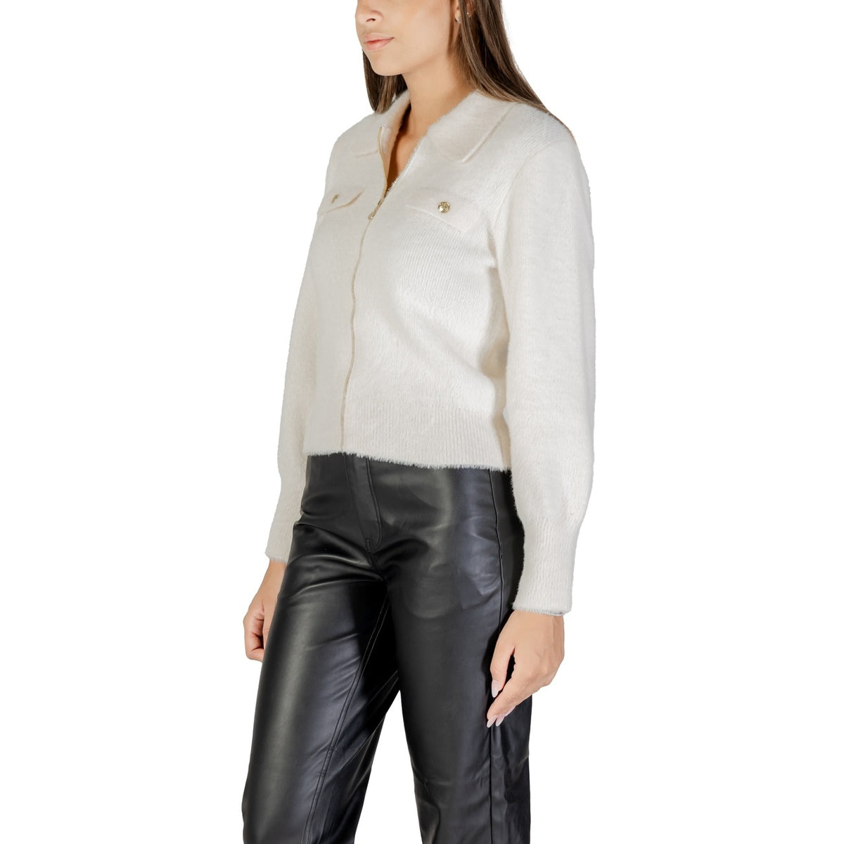 Morgan — Pull blanc manches longues femme — vue 4
