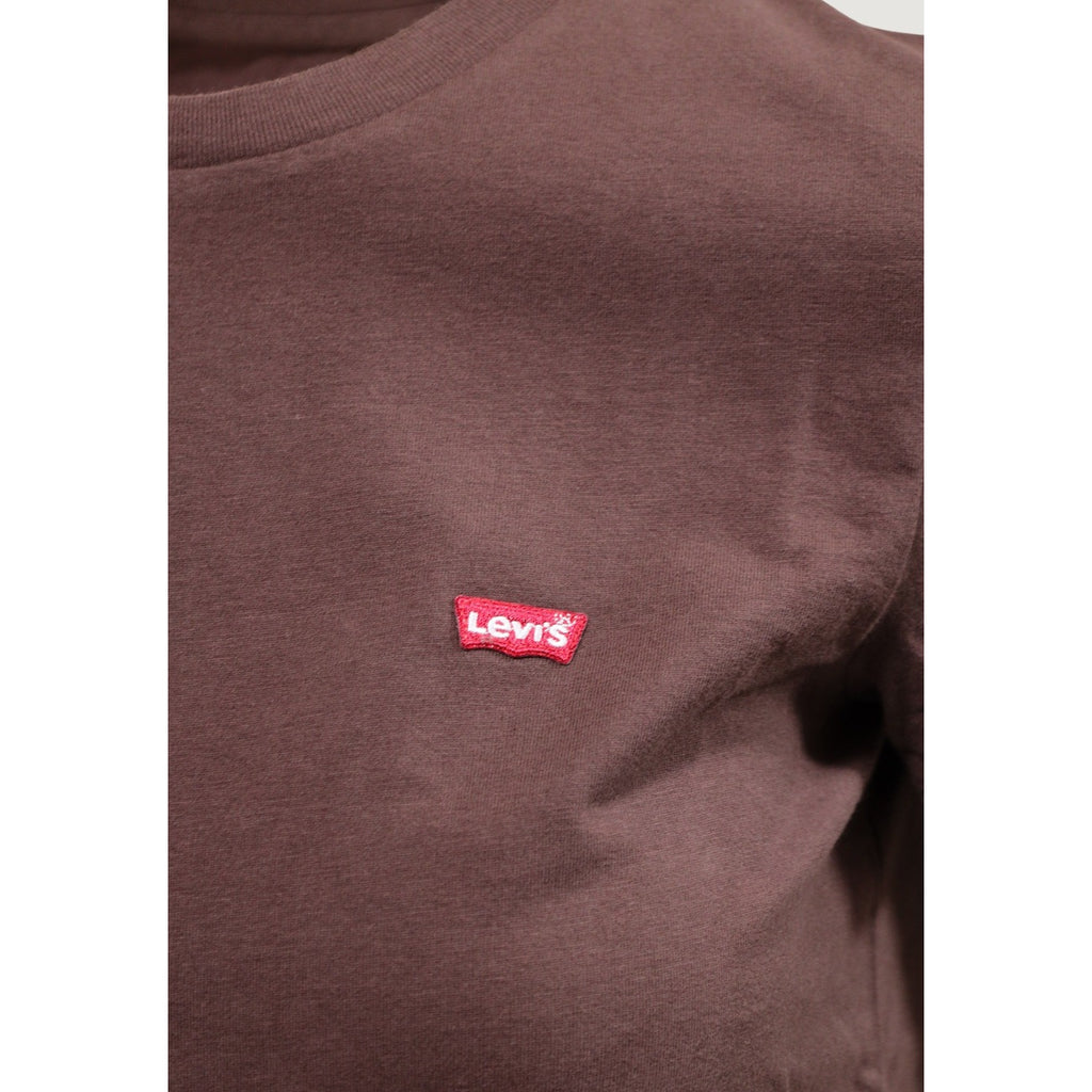 Levi’s — Women’s brown classic collar t-shirt — view 3