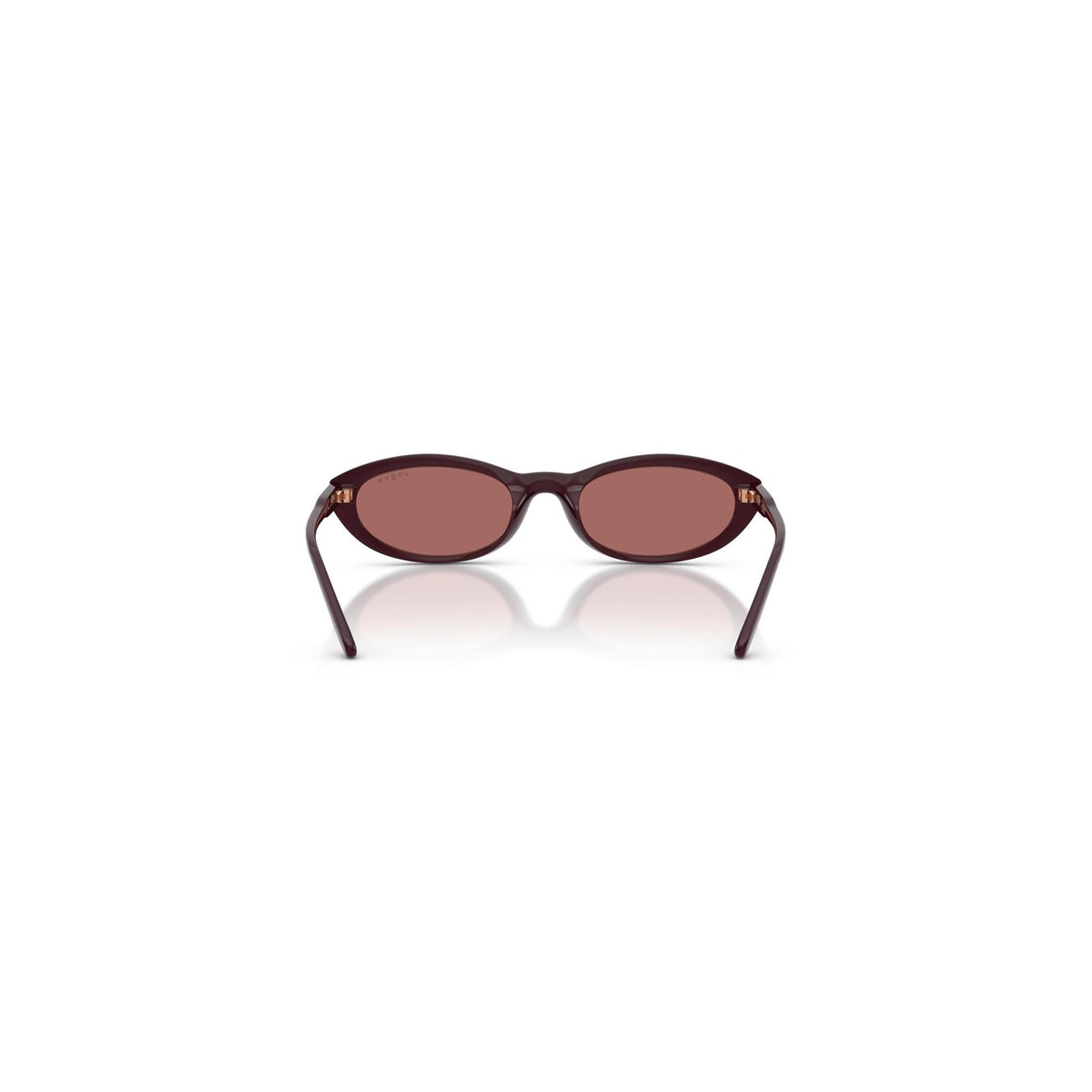 Vogue Eyewear — Women's round burgundy sunglasses — view 3