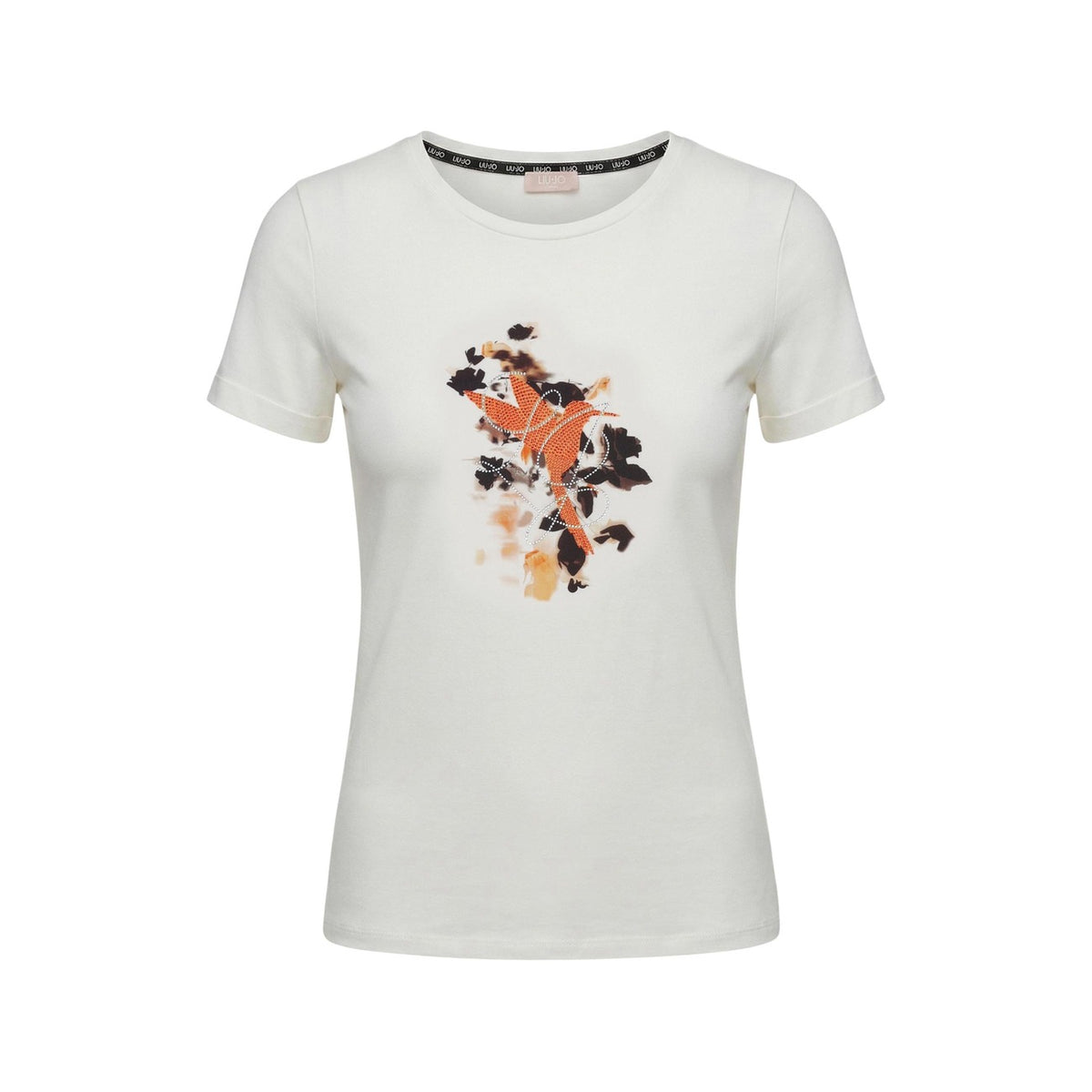 Liu Jo — Beige T-shirt ref. TA6163 JS003 woman — view 2
