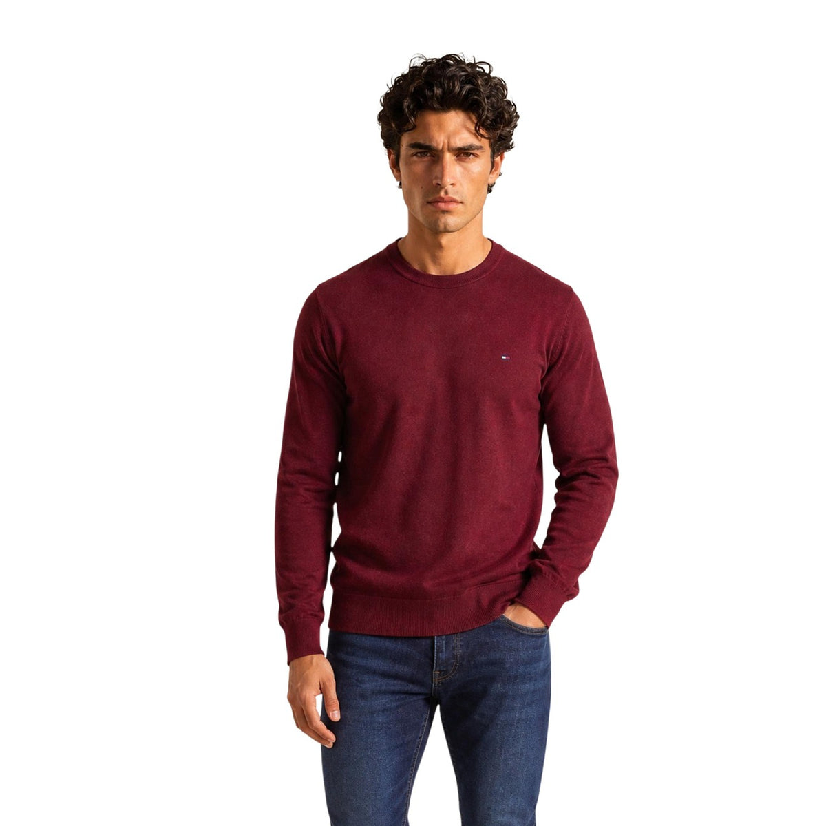 Tommy Hilfiger — Pull coton-cachemire Pima homme — vue 10