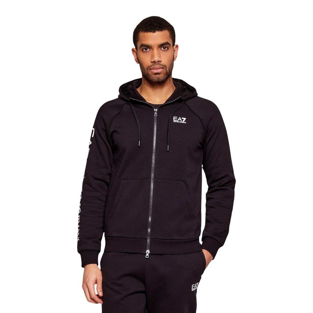 EA7 — Sweat-shirt noir homme — vue 5