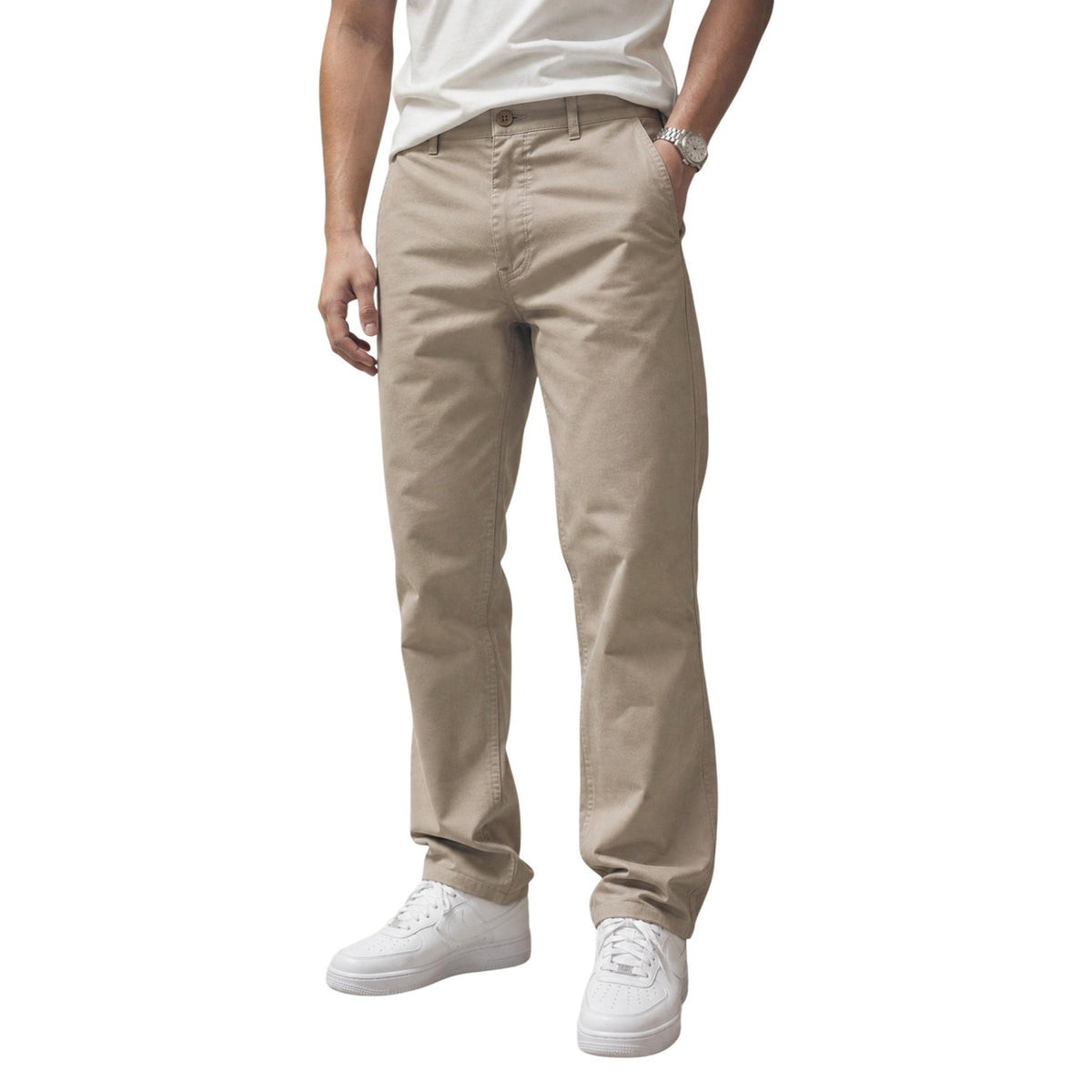 Calvin Klein Jeans — Pantalon beige stretch homme
