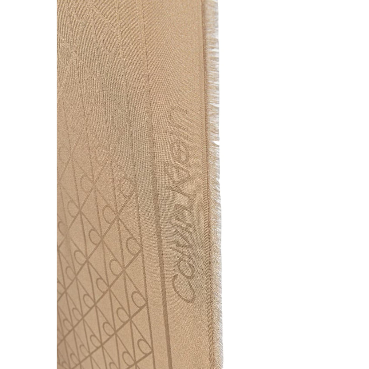 Calvin Klein — Echarpes beige réf. GRADIENT EMBLEM SQUARE SCARF 70X femme — vue 3