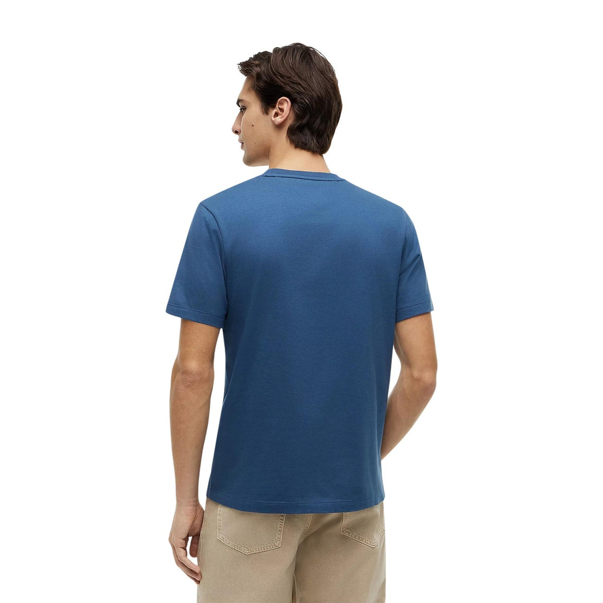 Tommy Hilfiger — Men’s light blue round-neck t-shirt — view 4