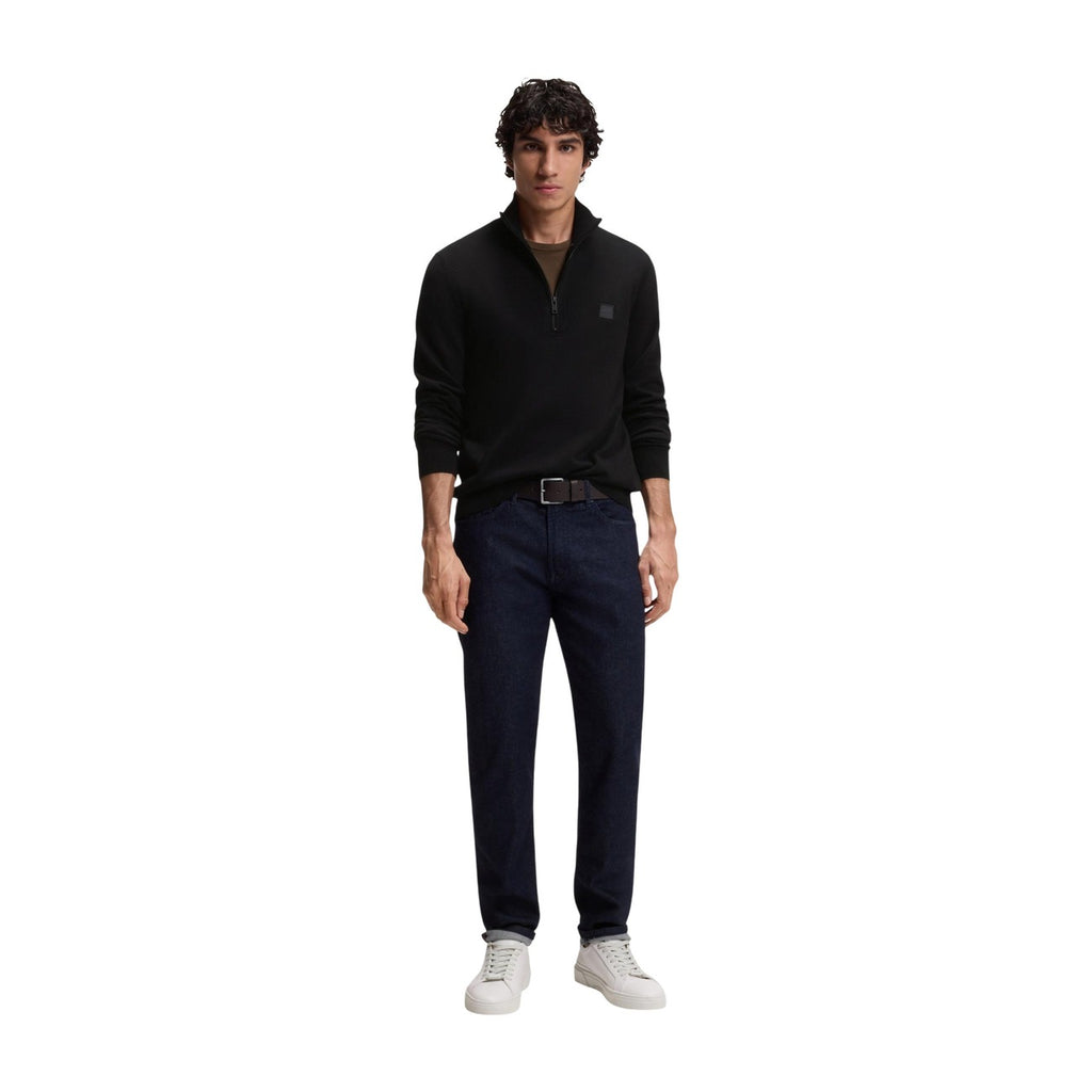 BOSS — Pull demi-zip Kanobix S coton-cachemire homme — vue 4