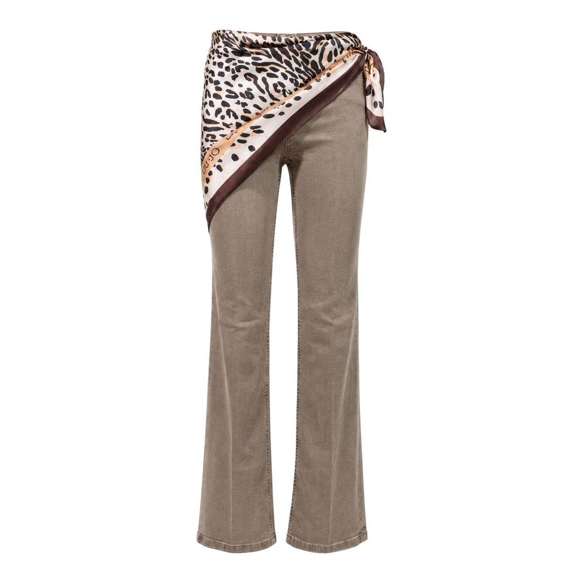 Liu Jo — Pantalon beige réf. STRAIGHT GLAM femme — vue 4