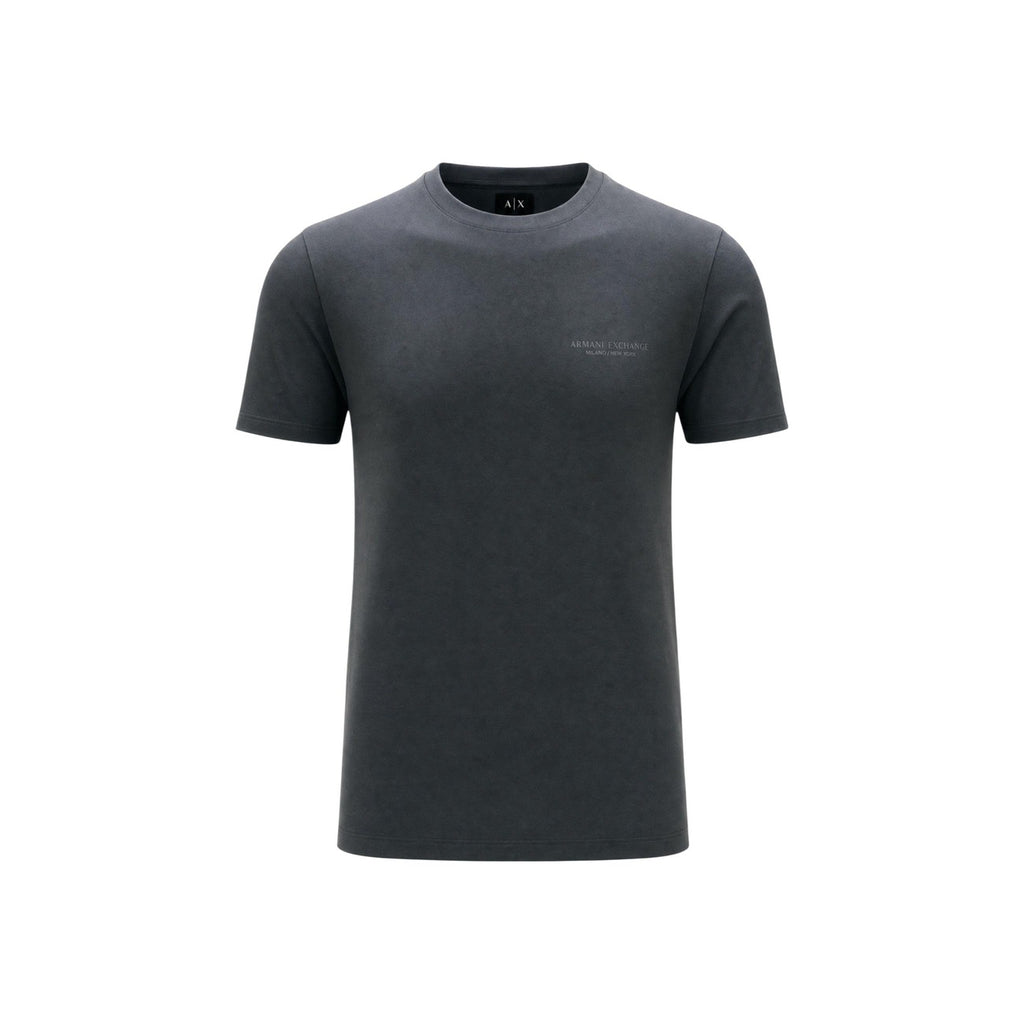 Armani Exchange — T-shirt en coton gris homme — vue 3