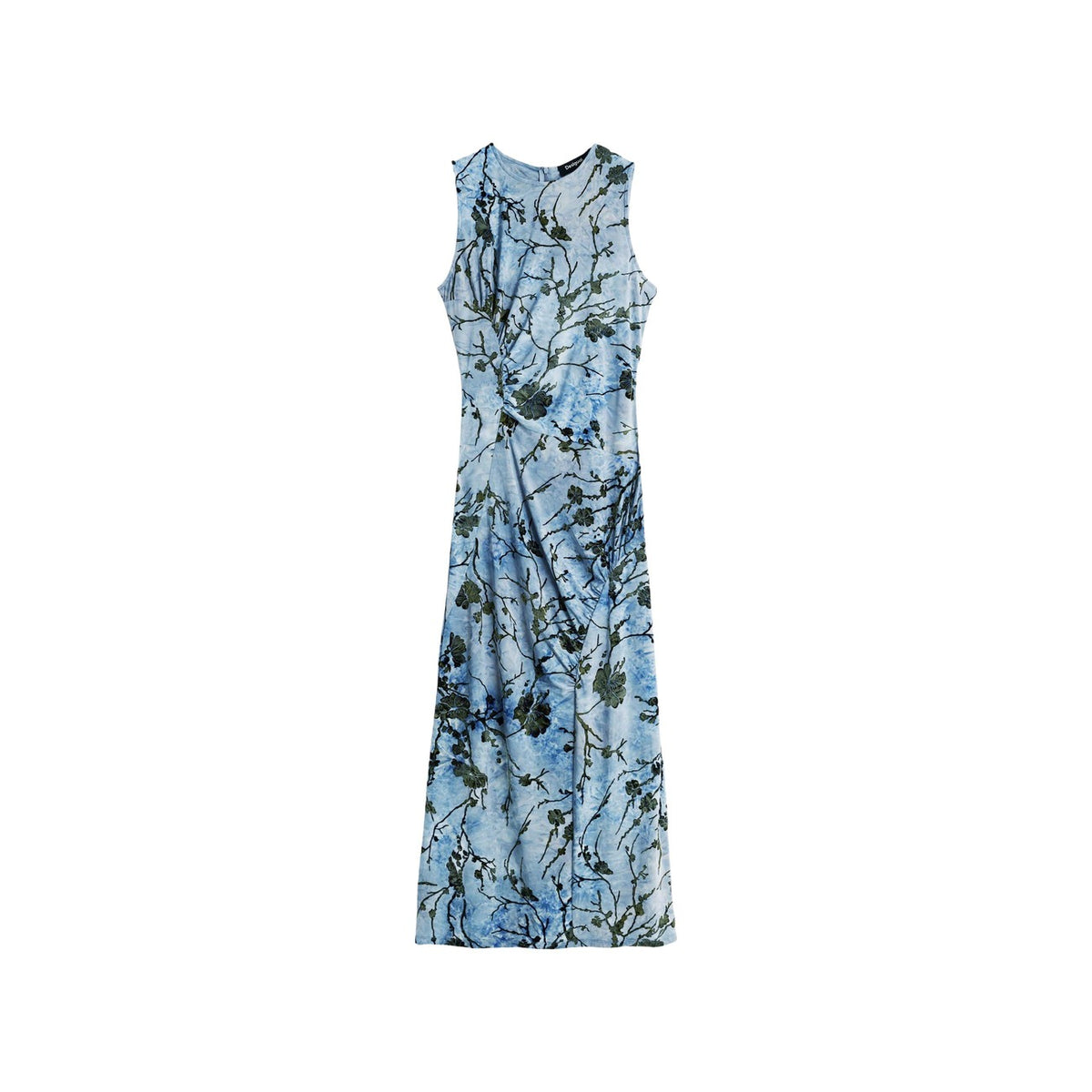 Desigual — Robe Repris Vest Cougar bleu clair femme — vue 2