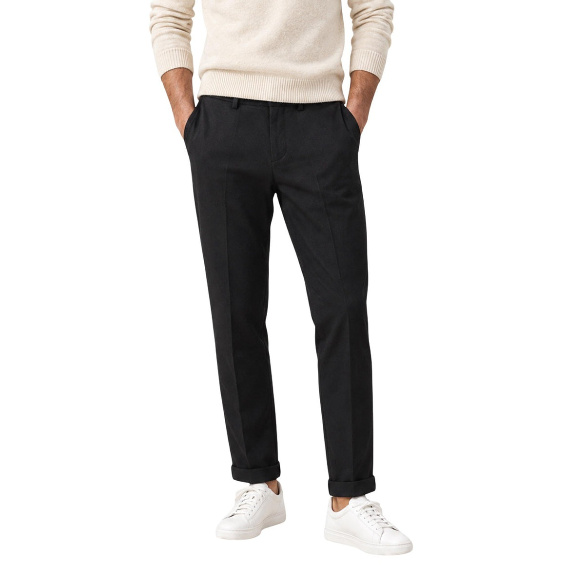 Gianni Lupo — Pantalon casual noir homme