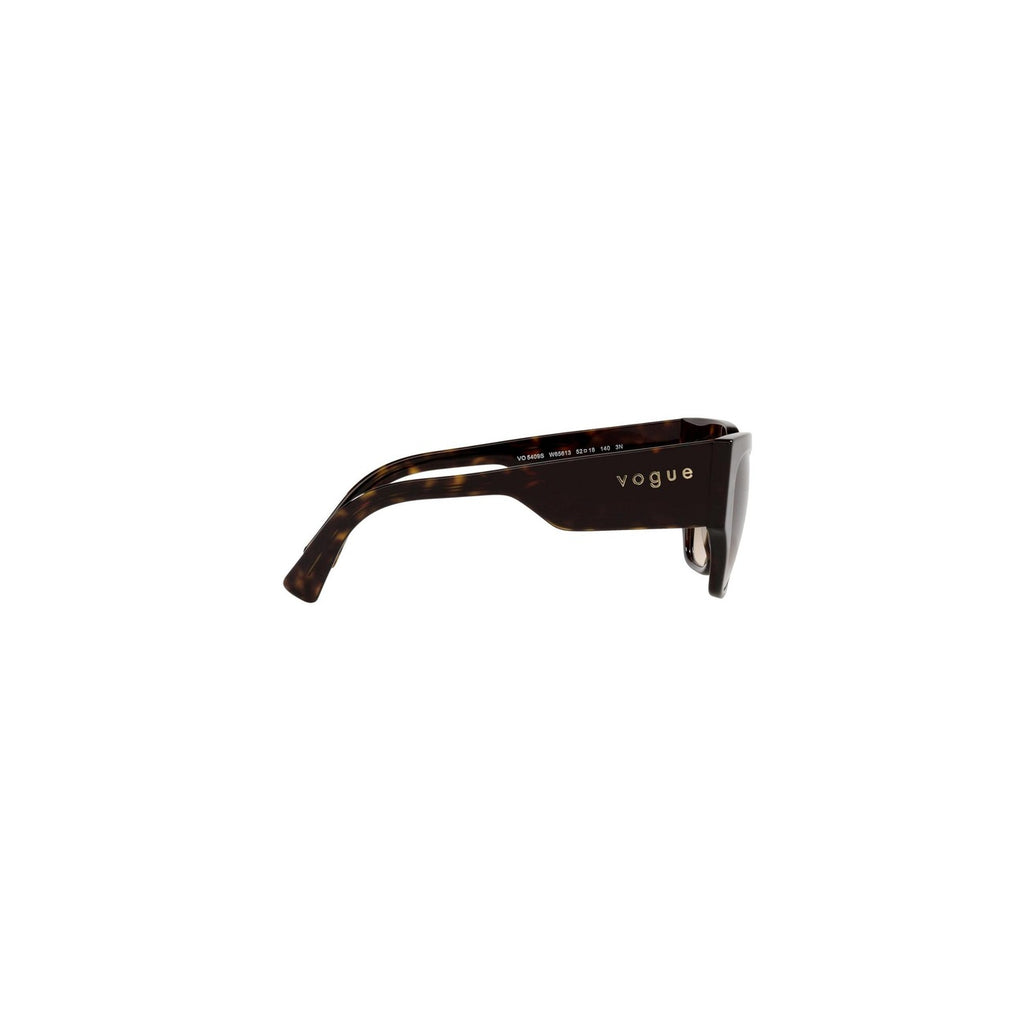 Vogue Eyewear — Geometrische Sonnenbrille aus braunem Acetat 52 mm für Damen — Ansicht 3