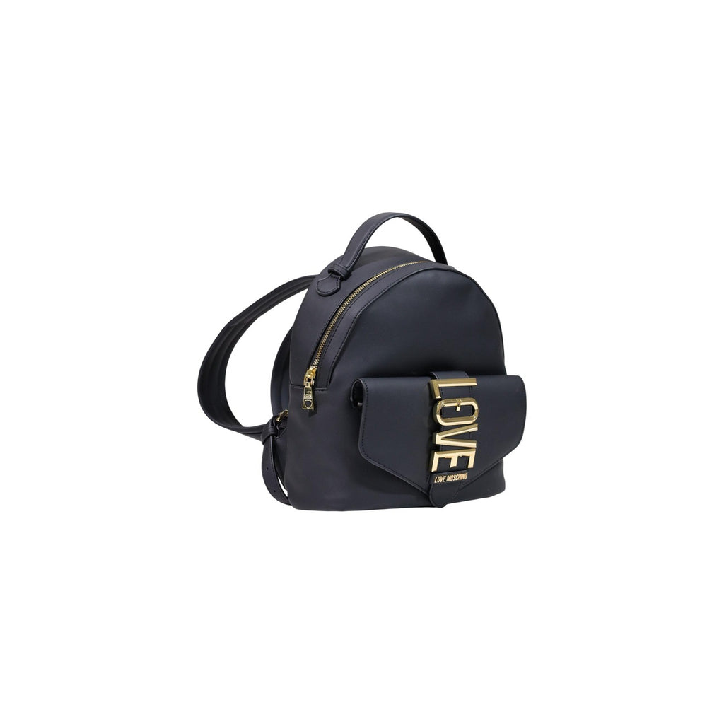 Love Moschino — Schwarzer Rucksack 13 × 28 × 10 cm Damen — Ansicht 2