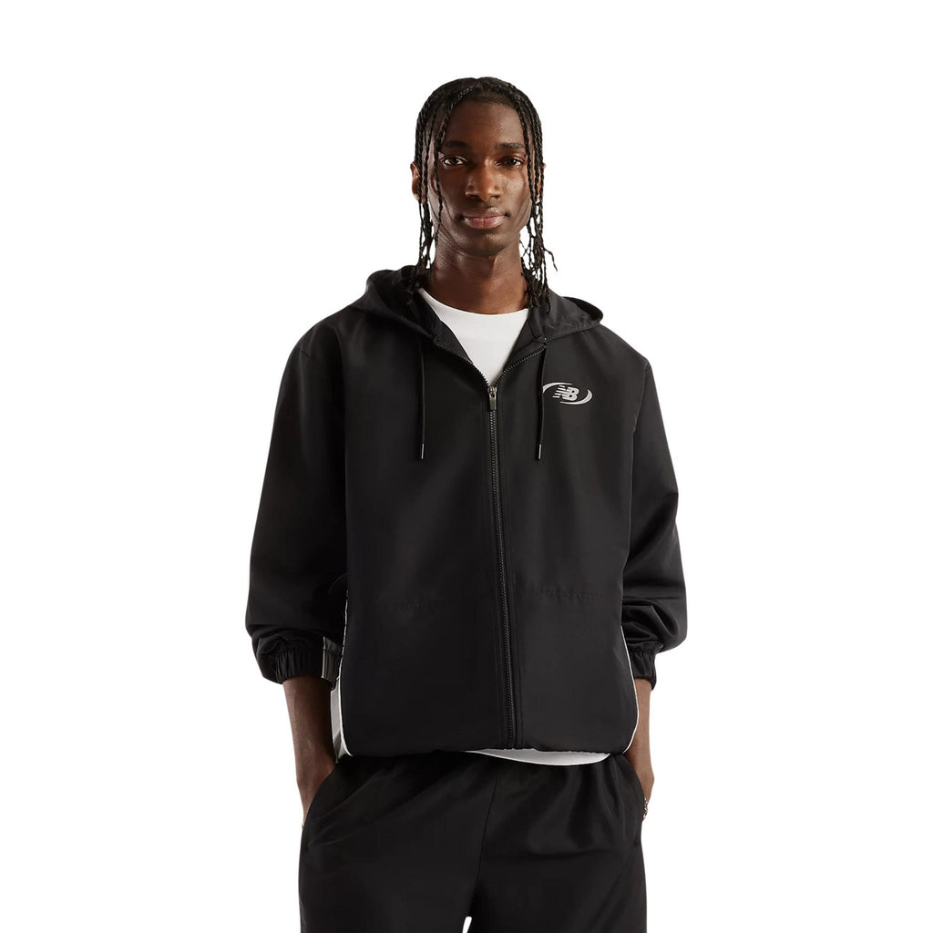 New Balance — Hooded jacket ref. MJ62Y8SJBK black man