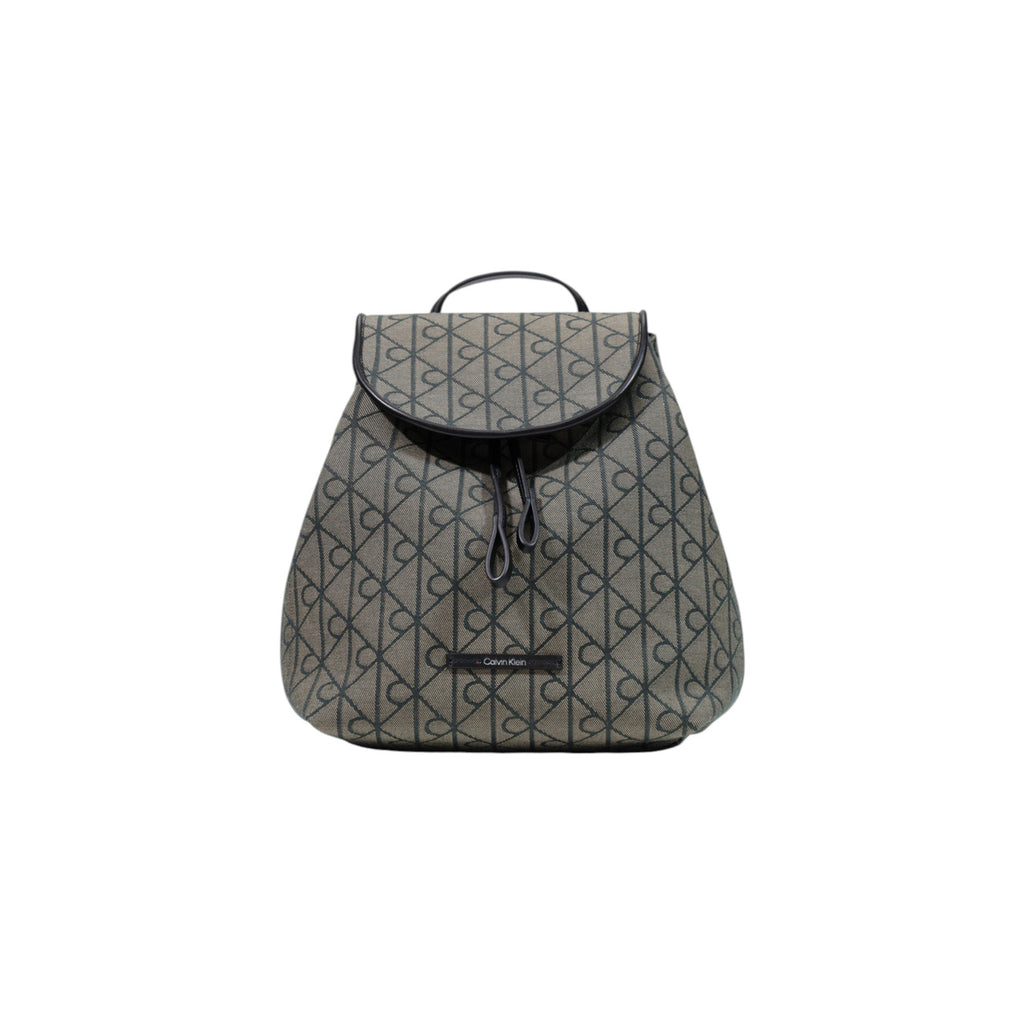 Calvin Klein — Sac noir réf. EMBLEM AOP JACQUARD BACKPACK femme