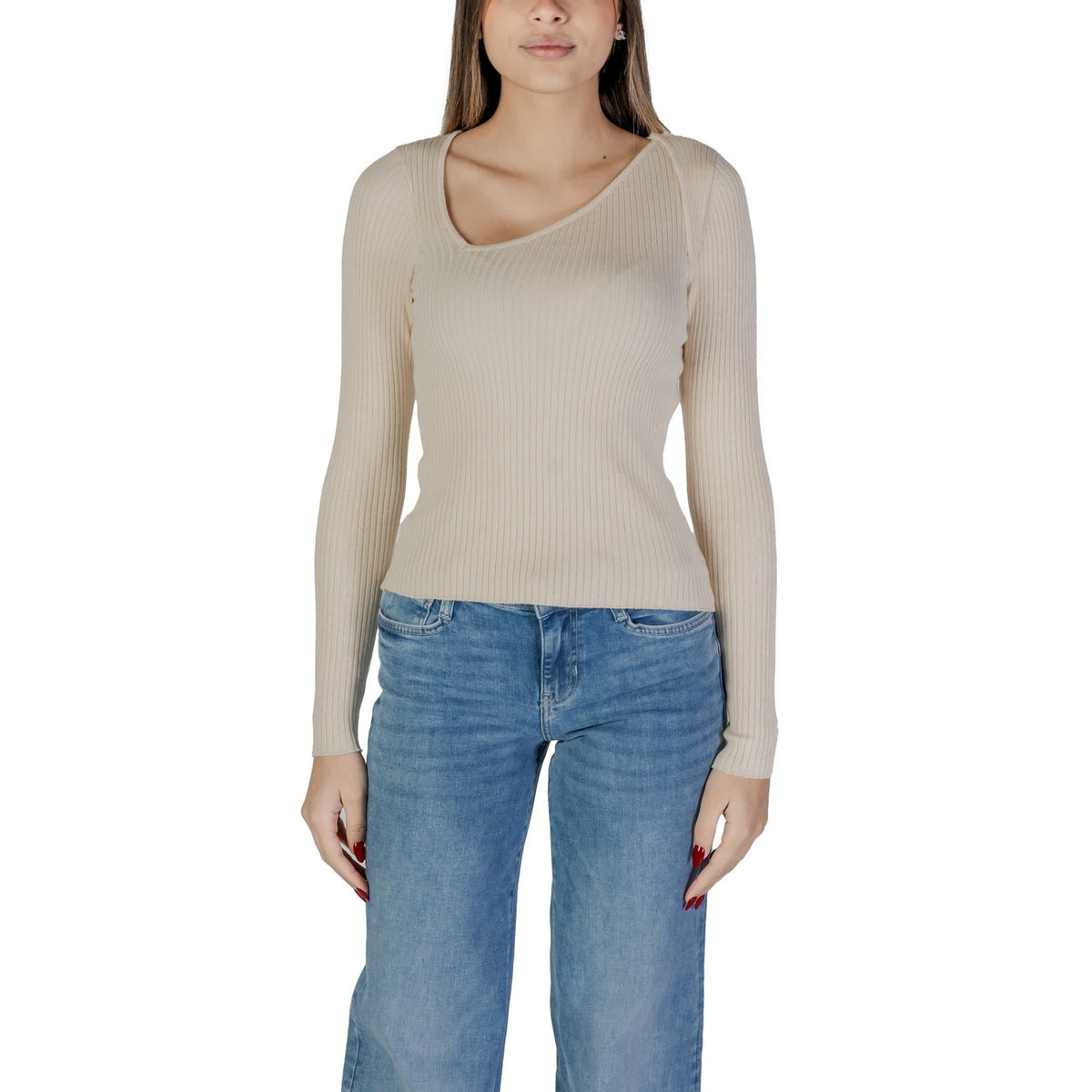 Vila Clothes — Pull 14103386 blanc femme