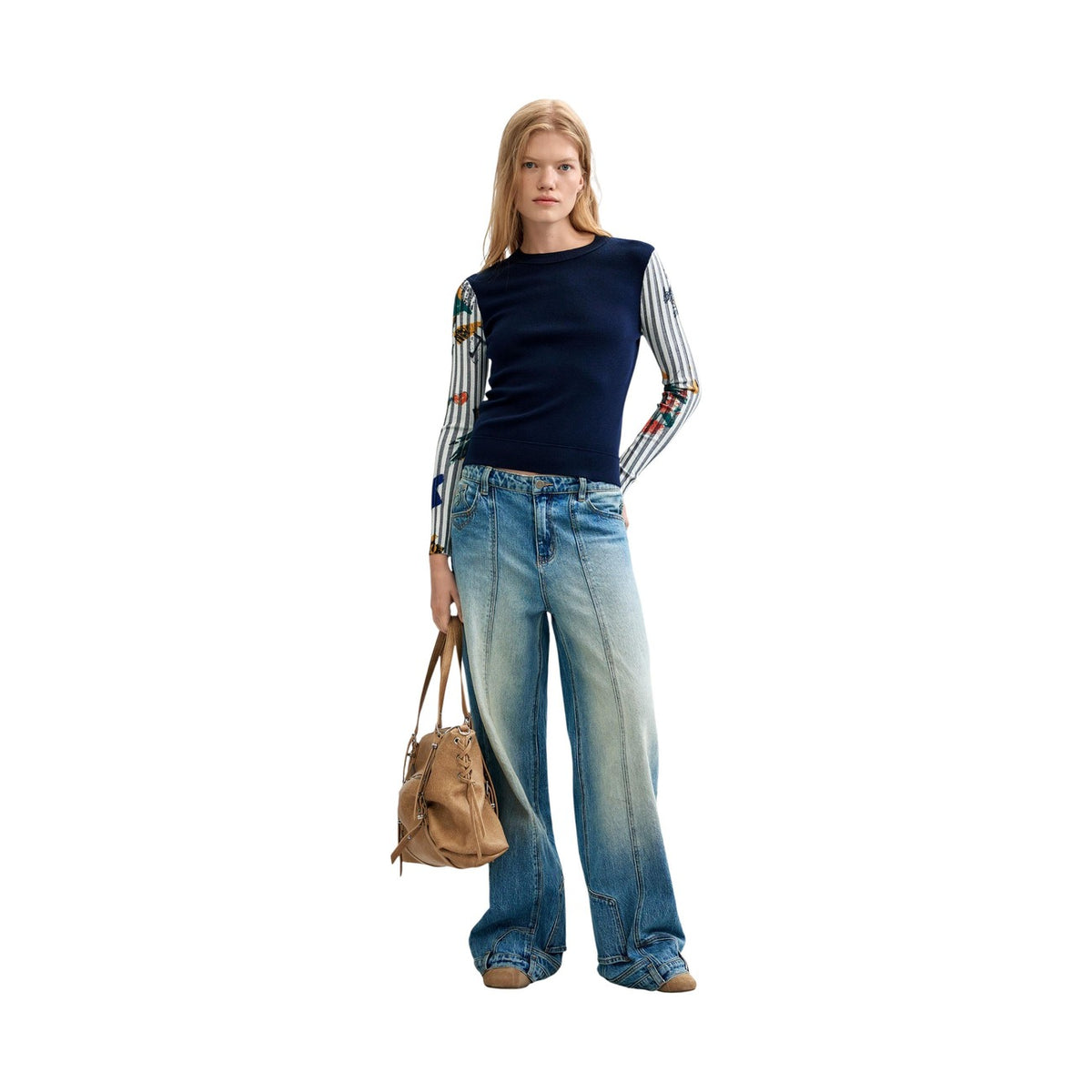 Desigual — Pull Marino bleu femme — vue 2