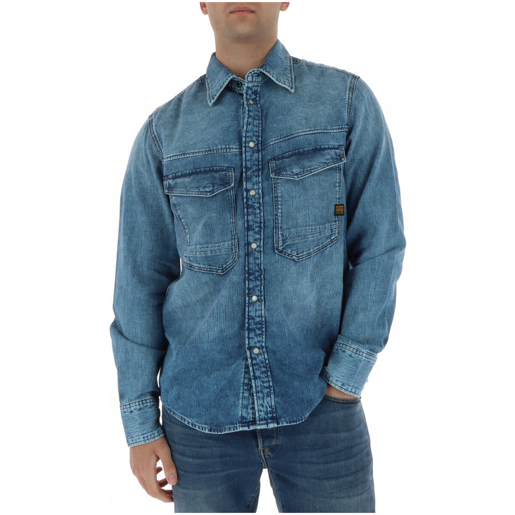 G-star — Hemd D23006 blau für Herren
