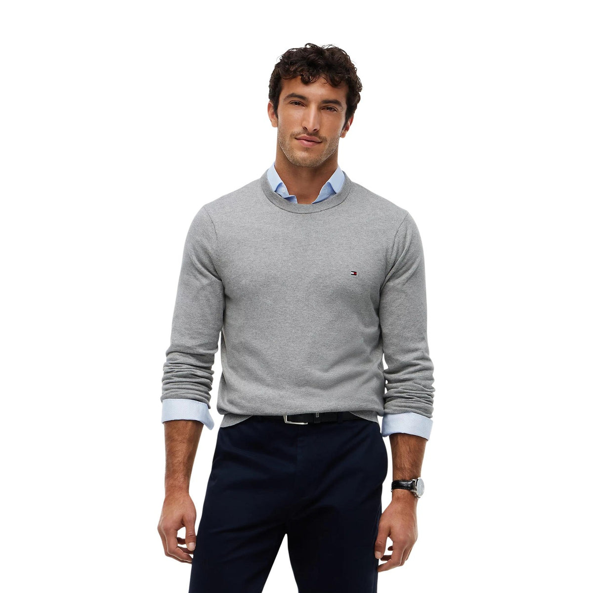 Tommy Hilfiger — Pull coton-cachemire Pima homme — vue 7