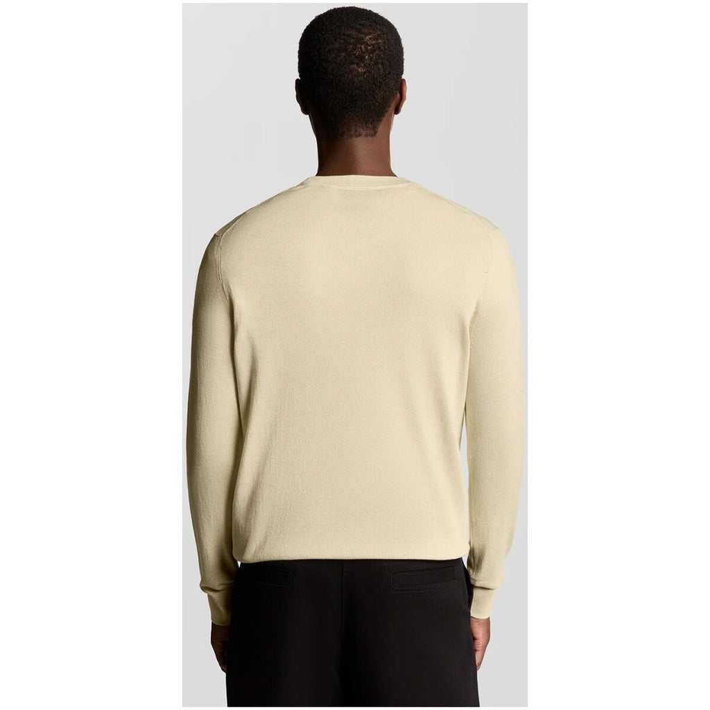 Lyle & Scott — Beiges Herren-Sweatshirt aus Baumwolle — Ansicht 2