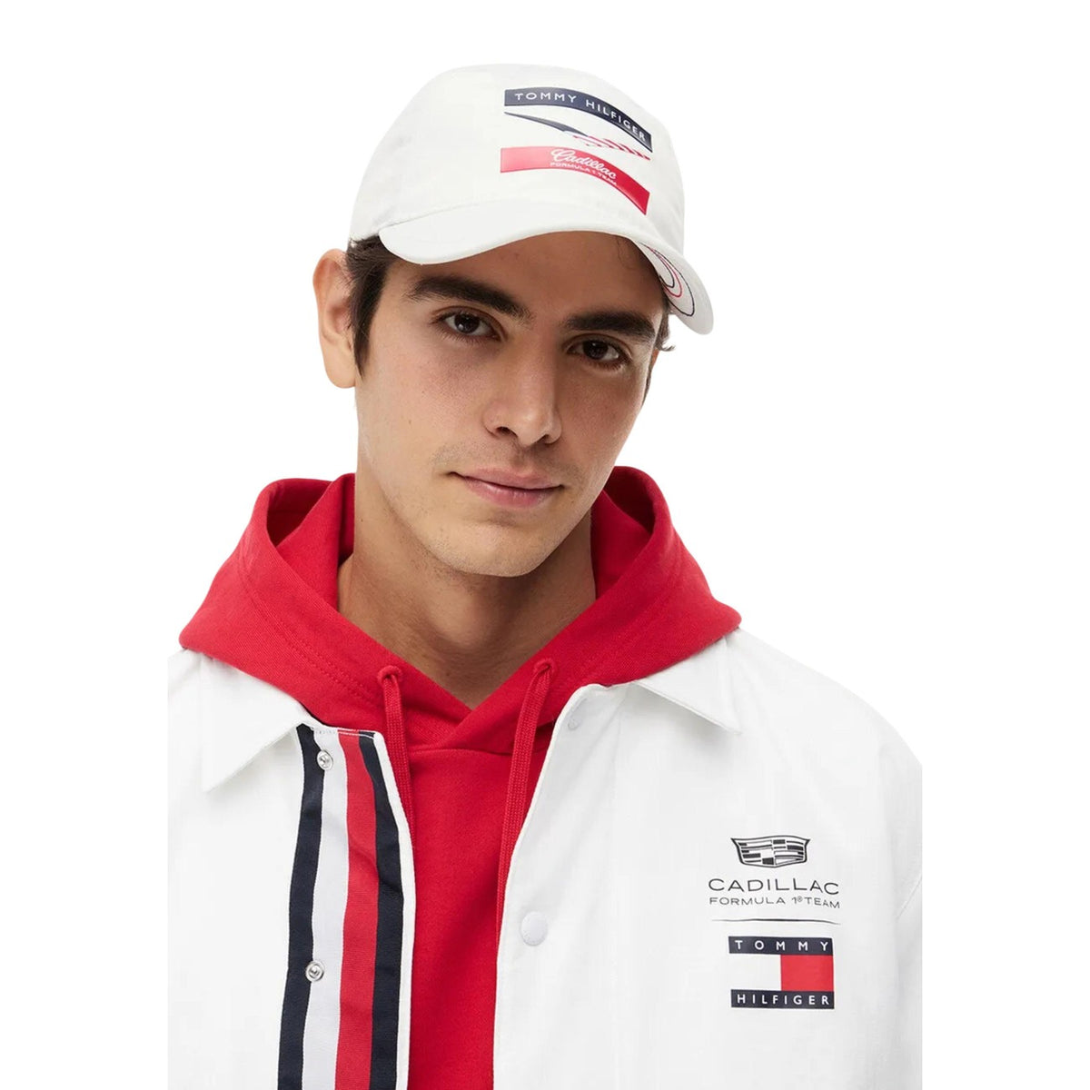 Tommy Hilfiger — Casquette TH x CF1 Chevron blanc homme — vue 4