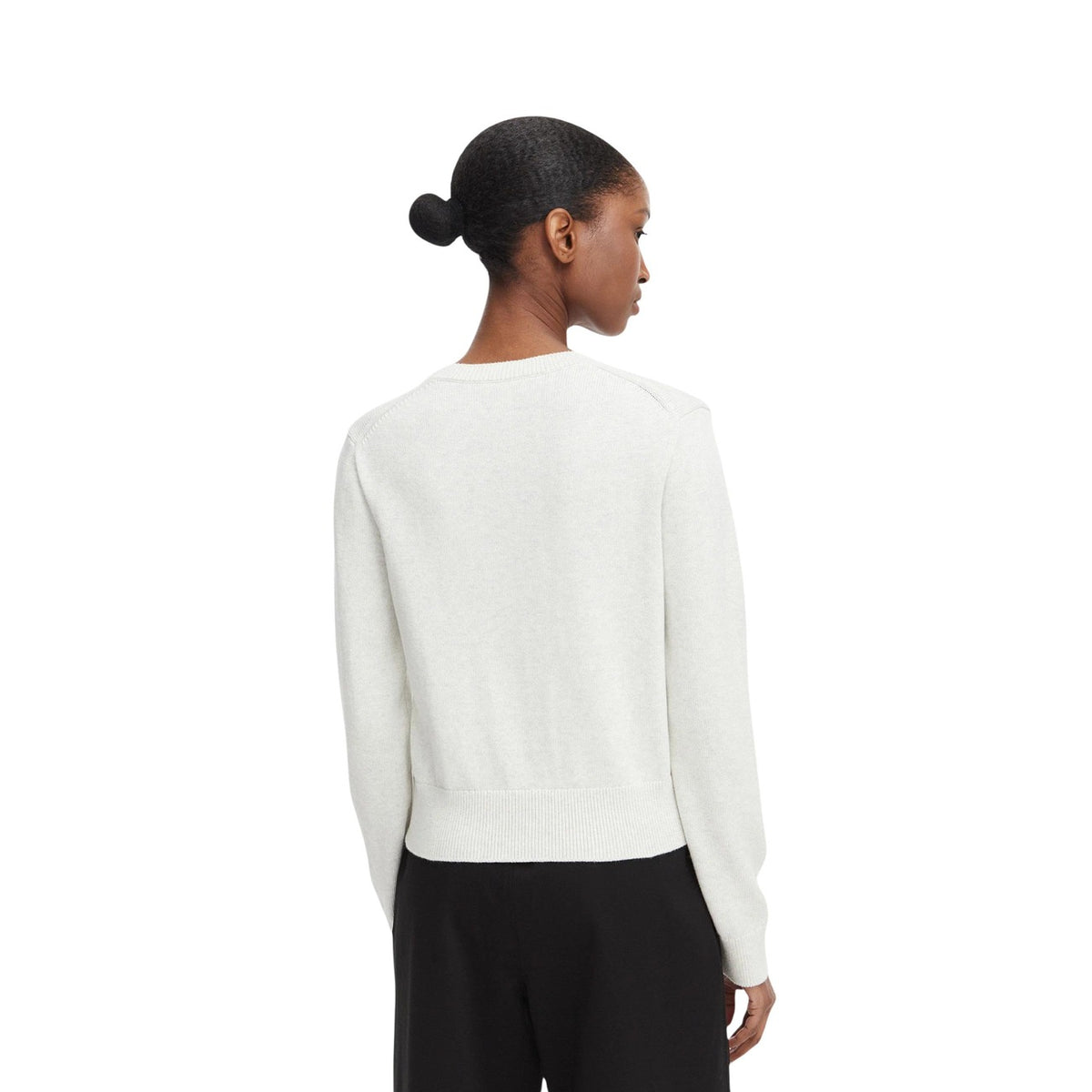 Calvin Klein Jeans — Women’s white round-neck sweater — view 2